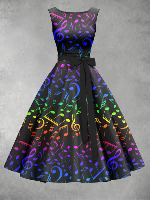 Women's Rainbow Note Dress