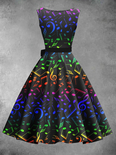Women's Rainbow Note Dress