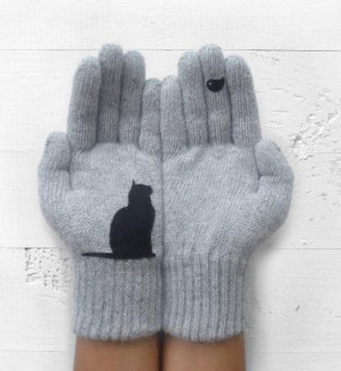 Winter Schöne Tiere Warme Handschuhe & Fausthandschuhe