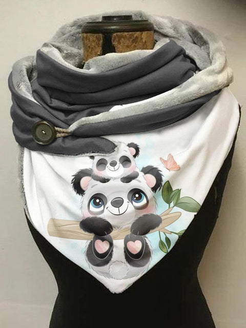 Panda Butterfly Casual Scarf