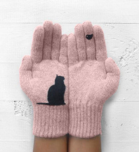 Winter Schöne Tiere Warme Handschuhe & Fausthandschuhe